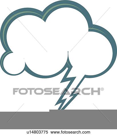 cloud and lightening dialogue balloon View Large Illustration Stock Illustration - cloud and lightening dialogue balloon. Fotosearch