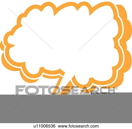 Stock Illustration - cloud dialogue balloon. Fotosearch