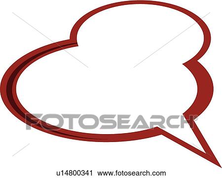 dialogue balloon View Large Illustration Clip Art - dialogue balloon. Fotosearch