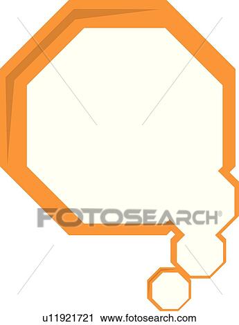 octagon dialogue balloon View Large Illustration Clip Art - octagon dialogue balloon. Fotosearch
