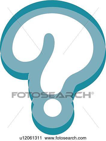 question mark View Large Illustration Clip Art - question mark . Fotosearch