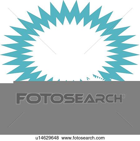 Star burst thought balloon View Large Illustration Stock Illustration - Star burst thought balloon. Fotosearch
