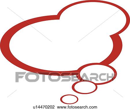 thought balloon View Large Illustration Drawing - thought balloon. Fotosearch