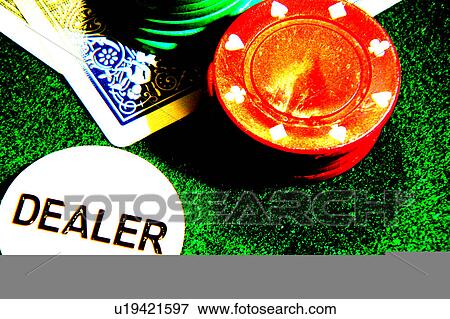Dealer button and chips View Large Illustration Stock Illustration - Dealer button and chips. Fotosearch