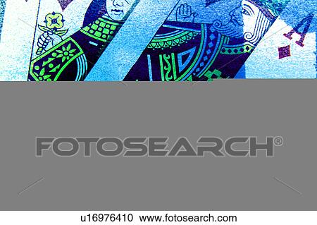 Clipart - Royal Flush Detail. Fotosearch