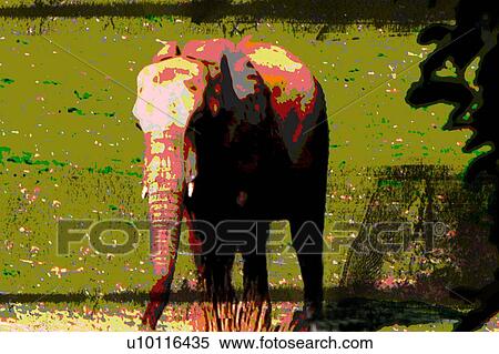 Stock Illustration - abstract elephant. Fotosearch