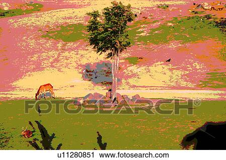 deer View Large Illustration Clip Art - deer. Fotosearch