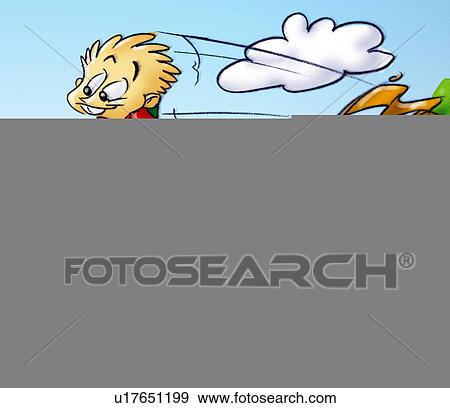 Stock Illustration - boy on a bike. Fotosearch