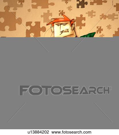 Drawing - man throwing out the trash. Fotosearch