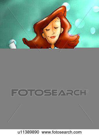 woman washing dishes View Large Illustration Clipart - woman washing dishes. Fotosearch