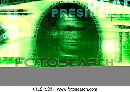 Stock Illustration - closeup of 20 dollar bill. Fotosearch