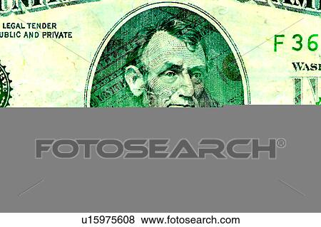 closeup of 20 dollar bill View Large Illustration Stock Illustration - closeup of 20 dollar bill. Fotosearch