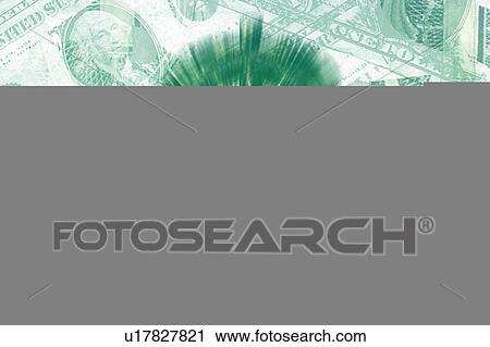 Clip Art - dollar bill pattern and money sign. Fotosearch