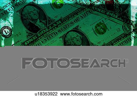 Drawing - dollar bill pattern. Fotosearch
