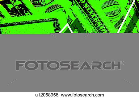 Stock Illustration - layered bills. Fotosearch