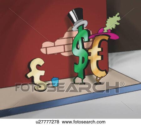 Currency symbols View Large Illustration Stock Illustration - Currency symbols. Fotosearch