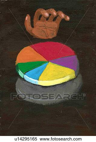 Multi color pie chart View Large Illustration Stock Illustration - Multi color pie chart. Fotosearch
