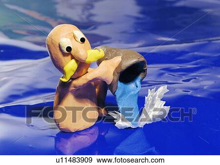Stock Illustration - Aquarius: man pouring water. Fotosearch