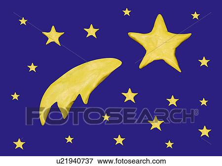 Shooting star View Large Illustration Stock Illustration - Shooting star. Fotosearch