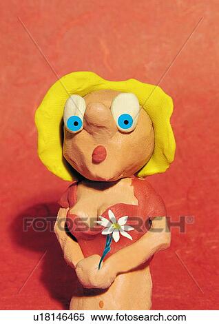 Virgo: blonde with flower View Large Illustration Stock Illustration - Virgo: blonde with flower. Fotosearch