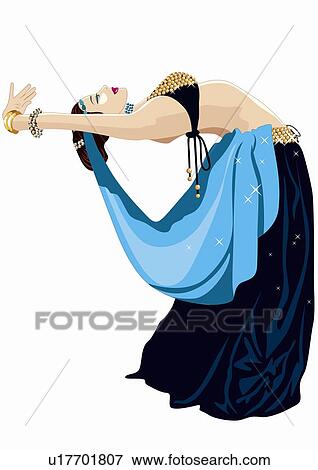 Belly dancer View Large Illustration Stock Illustration - Belly dancer. Fotosearch