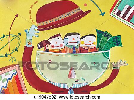 Drawing - adults, art, appearance, abstract. Fotosearch