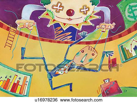 business man, illustrated, creation, operating, money, art View Large Illustration Stock Illustration - business man, illustrated, creation, operating, money, art. Fotosearch