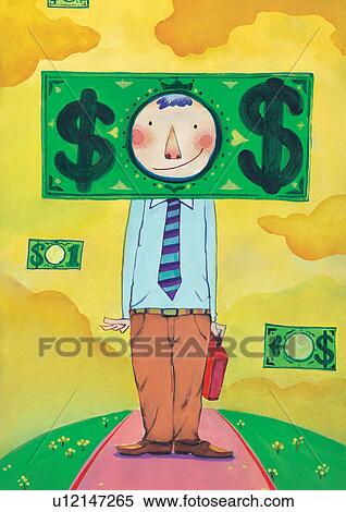 Stock Illustration - idea, illusionary, bag, globe, artistic. Fotosearch