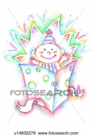 birthday, smile, watercolor, child, painting, party View Large Illustration Stock Illustration - birthday, smile, watercolor, child, painting, party. Fotosearch