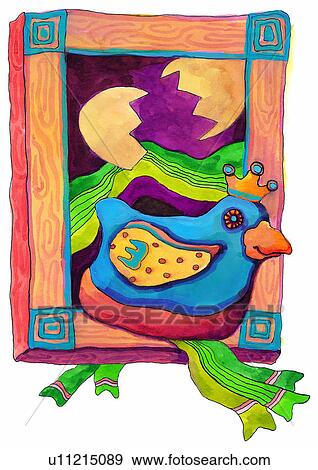 painting, watercolor, birthday, bird View Large Illustration Stock Illustration - painting, watercolor, birthday, bird. Fotosearch
