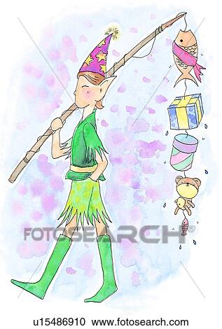 painting, watercolor, birthday, fisherman, gift View Large Illustration Clipart - painting, watercolor, birthday, fisherman, gift. Fotosearch