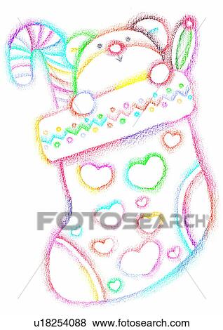 painting, watercolor, Christmas, bear View Large Illustration Stock Illustration - painting, watercolor, Christmas, bear. Fotosearch