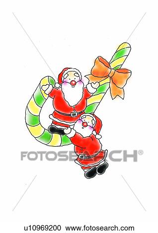 Santa Claus, watercolor, Christmas, painting View Large Illustration Clipart - Santa Claus, watercolor, Christmas, painting. Fotosearch
