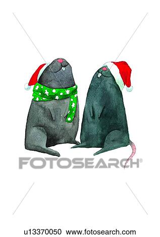sea elephant, painting, watercolor, Christmas, sea lion View Large Illustration Clipart - sea elephant, painting, watercolor, Christmas, sea lion. Fotosearch