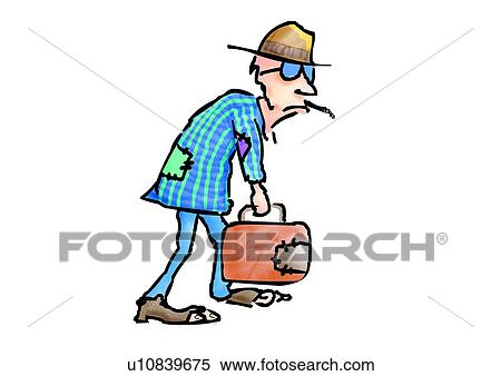 Stock Illustration - caricature, cartoon, comic, figure, personage, character, role. Fotosearch