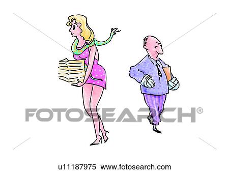 caricature, cartoon, comic, figure, personage, character, role View Large Illustration Stock Illustration - caricature, cartoon, comic, figure, personage, character, role. Fotosearch