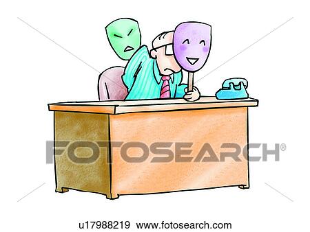 Stock Illustration - caricature, cartoon, comic, figure, personage, character, role. Fotosearch