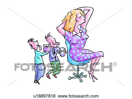 Stock Illustration - caricature, cartoon, comic, figure, personage, character, role. Fotosearch