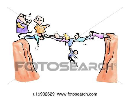 caricature, walk, role, comic, cartoon, sacrifice, dedication View Large Illustration Stock Illustration - caricature, walk, role, comic, cartoon, sacrifice, dedication. Fotosearch