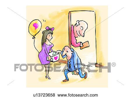 cartoon, pursue, caricature, figure, bribe, private life, personage View Large Illustration Stock Illustration - cartoon, pursue, caricature, figure, bribe, private life, personage. Fotosearch