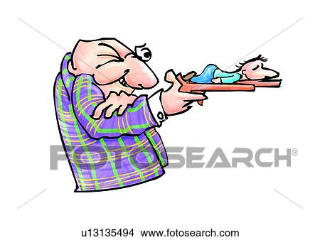personage, cartoon, innocent, evil, male, shoot, comic View Large Illustration Stock Illustration - personage, cartoon, innocent, evil, male, shoot, comic. Fotosearch