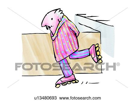 relax, comic, caricature, character, personage, hurry, cartoon View Large Illustration Drawing - relax, comic, caricature, character, personage, hurry, cartoon. Fotosearch