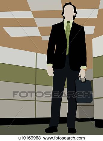 Stock Illustration - Business Suit, Businessman, Ceiling, Digitally Generated Image, Formal Clothing. Fotosearch