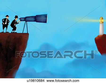 Bending, Cloud, Cliff, Businessmen, Adults Only View Large Illustration Stock Illustration - Bending, Cloud, Cliff, Businessmen, Adults Only. Fotosearch