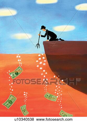 Stock Illustration - Bubble, Businessman, Cloud, Holding, Illustration And Painting. Fotosearch