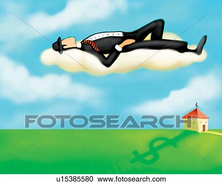 Finance, Business, Illustration And Painting, Green, Dream View Large Illustration Clipart - Finance, Business, Illustration And Painting, Green, Dream. Fotosearch