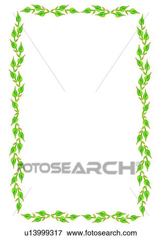 フレーム 花 縁 葉 イラスト U Fotosearch