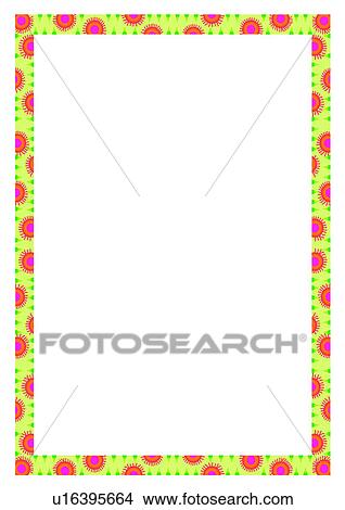 frame, flower, leaf, rim View Large Illustration Stock Illustration - frame, flower, leaf, rim. Fotosearch