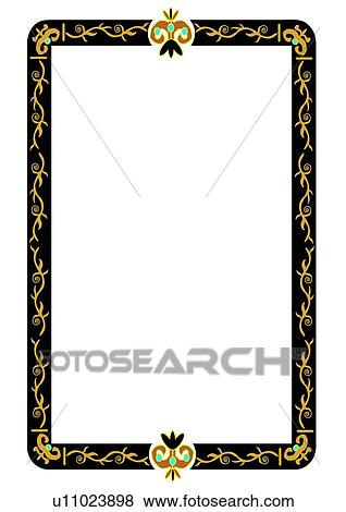 rim, frame, flower, leaf View Large Illustration Stock Illustration - rim, frame, flower, leaf. Fotosearch