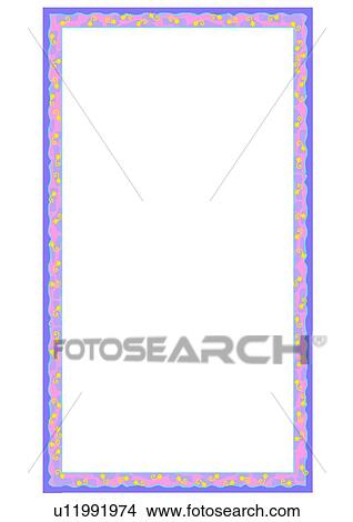 Stock Illustration - rim, frame, flower, leaf. Fotosearch